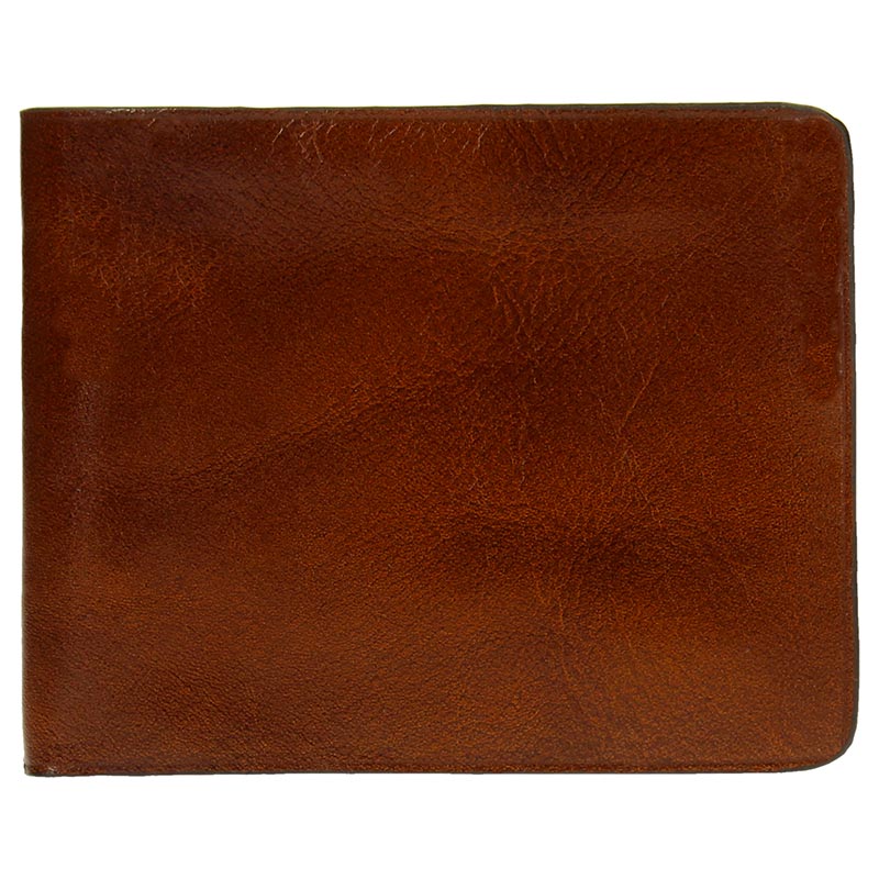 Leather Billfold Wallet - Cognac / Orange - Escuyer