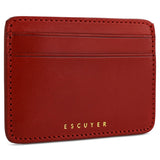 Leather Cardholder — Red