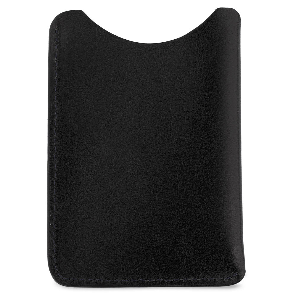 Leather Card Sleeve - Black