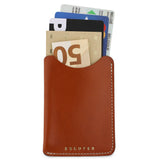 Leather Card Sleeve - Natural