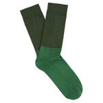 Men Colour Block Socks Khaki / Green - Escuyer