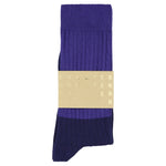 Men Colour Block Socks Purple / Blue detail - Escuyer