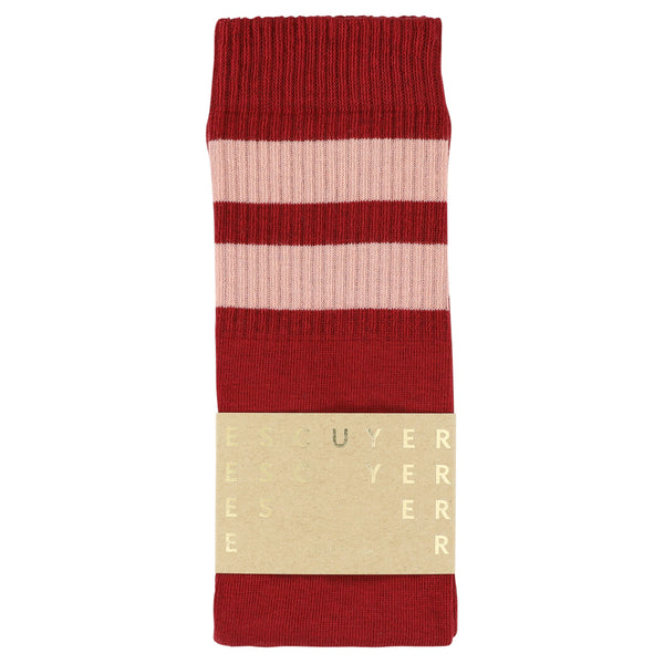 Unisex Tube Socks Red Pink Made in Portugal