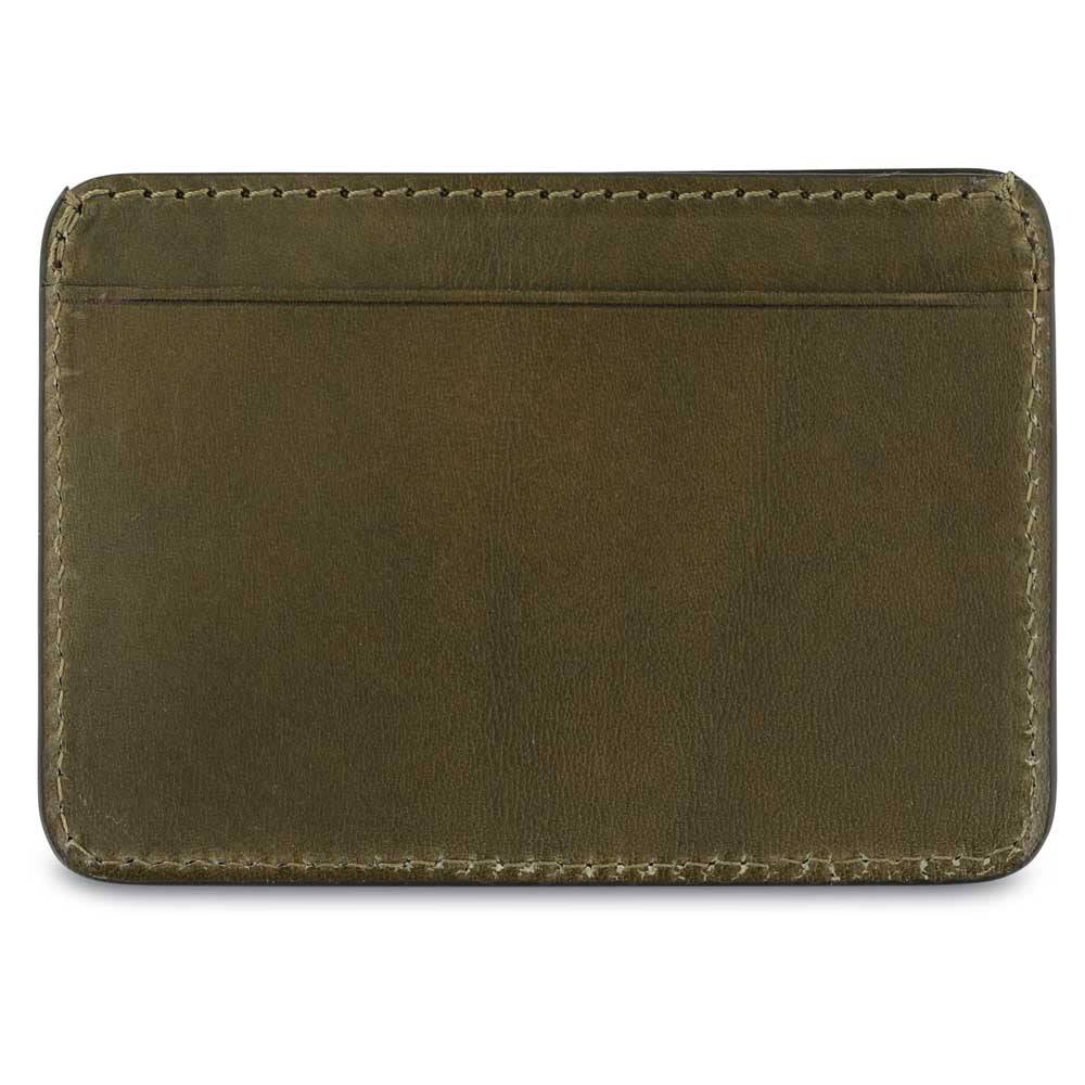 Escuyer blue and khaki cardholder showing two-tone colour layout — handmade in Portugal