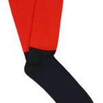 Men Colour Block Socks Molten Lava / Deep Well - Escuyer