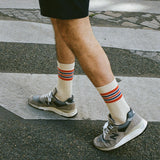 5 Stripes socks subscription – Escuyer retro athletic cotton socks made in Portugal