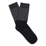 Lurex Block Socks - Silver  / Blue - Escuyer