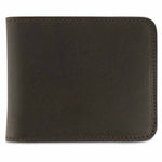 Escuyer khaki and natural billfold wallet showing exterior and hand painted edges