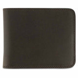 Escuyer khaki and natural billfold wallet showing exterior and hand painted edges