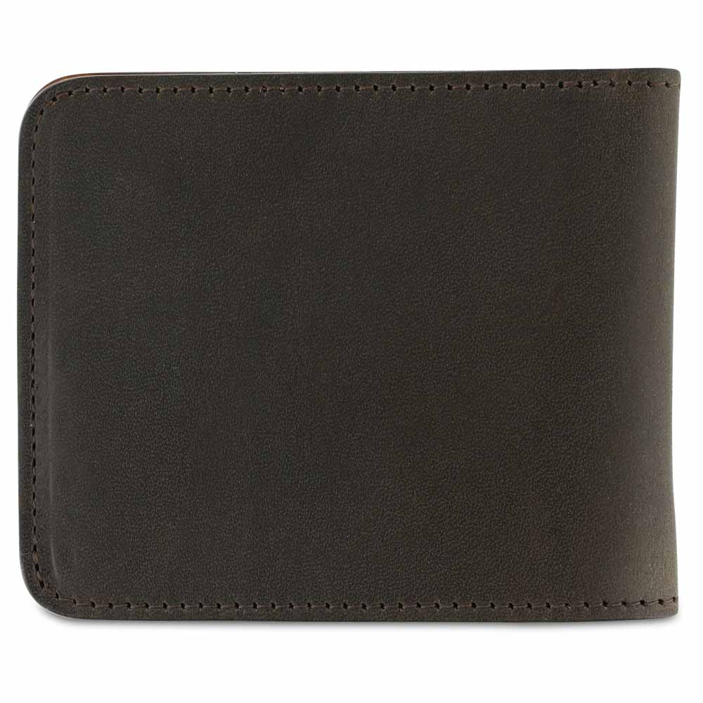 Leather Billfold Wallet - Khaki / Natural - Escuyer