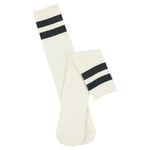 Unisex Tube Socks - Off White / Navy - Escuyer