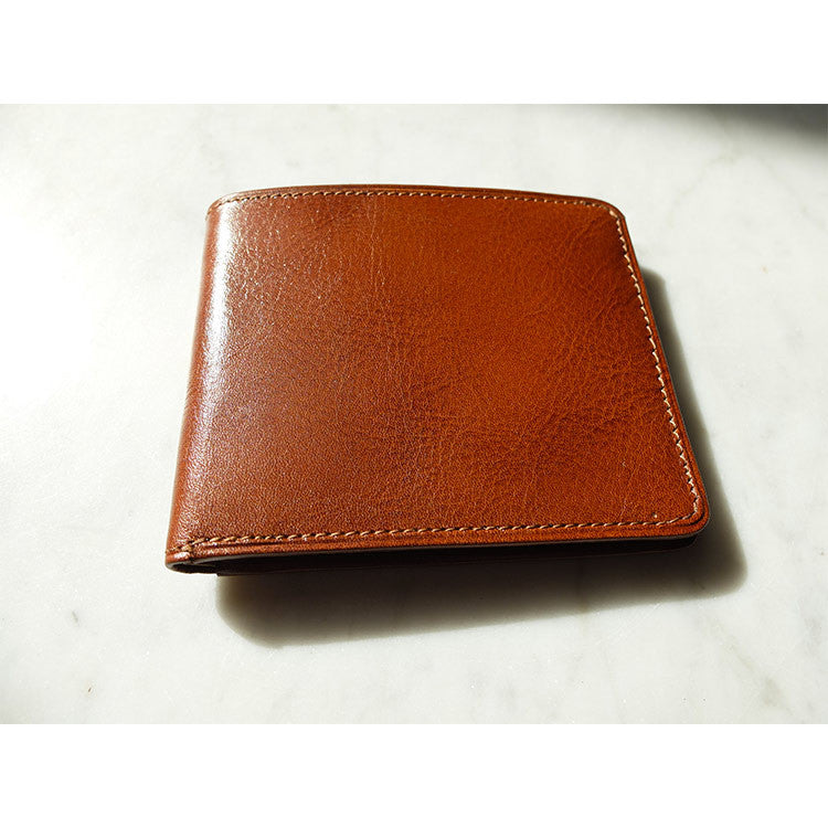 Leather Billfold Wallet - Light Brown - Escuyer